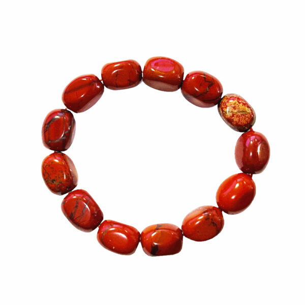 Bracelet - Jaspe Rouge : Pierre d'Énergie et de Stabilité – Image 2
