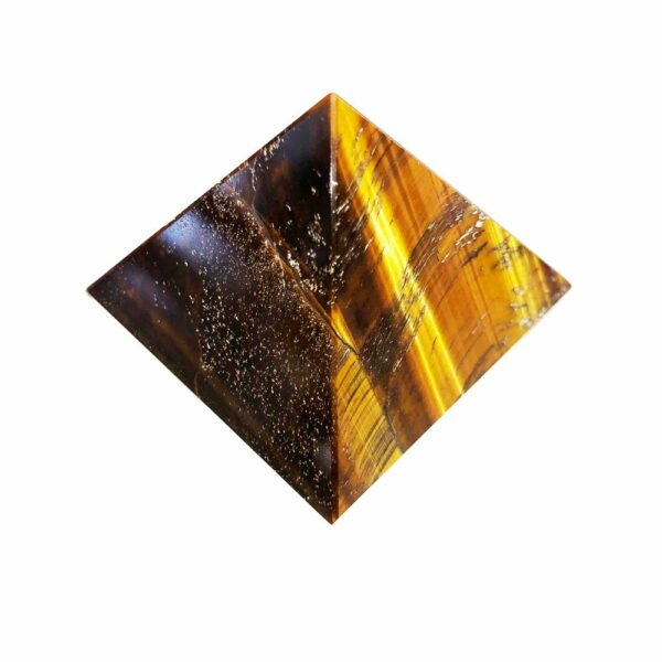 Pyramide - Oeil de Tigre : Pierre de Protection et de Confiance – Image 2